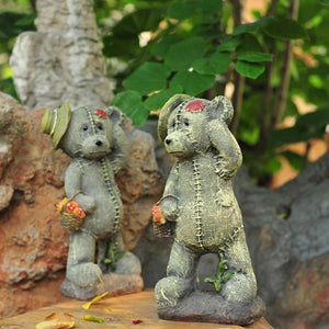 Lifelike Bear Figurines artware