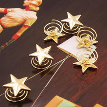 Load image into Gallery viewer, Gold Star Swirl Spiral Hairpin