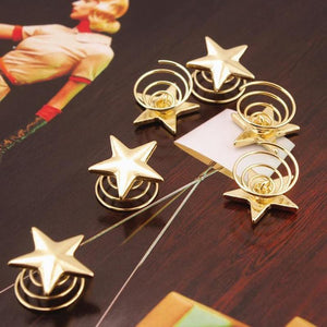 Gold Star Swirl Spiral Hairpin