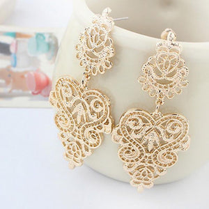 Hollow Leaves Drop Earring