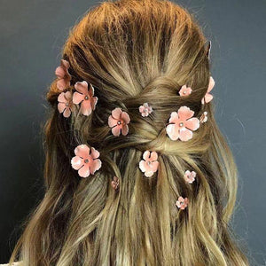 Pink Flower Hairpin