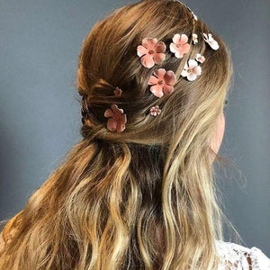 Pink Flower Hairpin