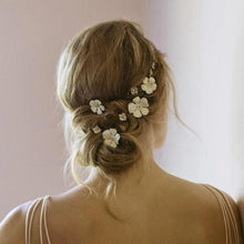 Load image into Gallery viewer, Pink Flower Hairpin