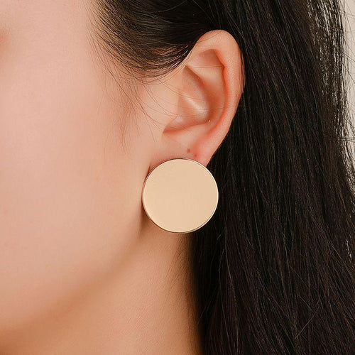 Trendy Round Metal Earring