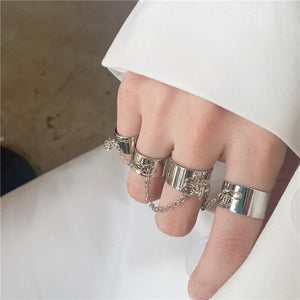 Punk Cool Hip Pop Rings