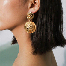 Load image into Gallery viewer, Charms Gold Silvery Dangle Earring