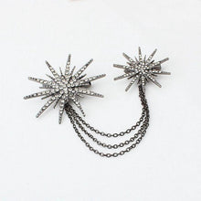 Load image into Gallery viewer, Rhinestone Crystal Starfish Brooch