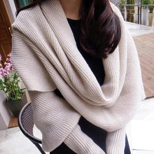 Load image into Gallery viewer, Sleeves Knitted Scarf Thick