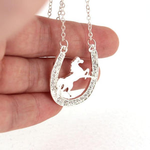 Horseshoe Pendant Necklace