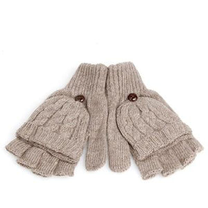 Winter Soft Fingerless Gloves