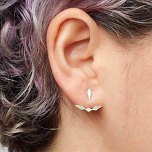 Load image into Gallery viewer, Asymmetric Rhombus Stud Earring