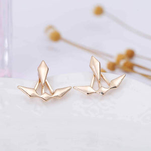 Asymmetric Rhombus Stud Earring