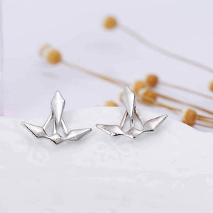 Asymmetric Rhombus Stud Earring