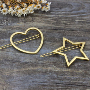 Girls Star Heart Hairpin