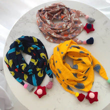 Load image into Gallery viewer, Winter Cartoon Triangle Scarves