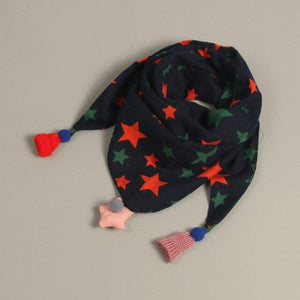 Winter Cartoon Triangle Scarves