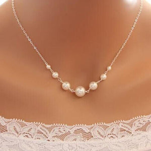 Simulated Pearl Necklace