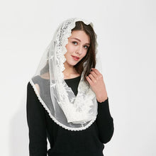 Load image into Gallery viewer, Catholic Head Wedding Scarf