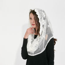 Load image into Gallery viewer, Catholic Head Wedding Scarf