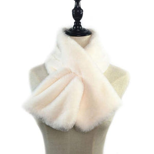 Plush Faux Rabbit Fur Scarf