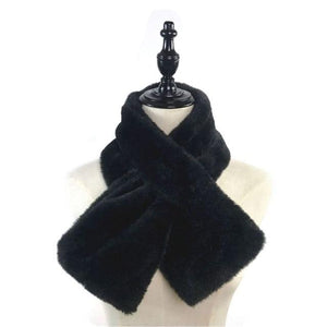 Plush Faux Rabbit Fur Scarf