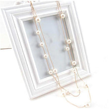 Load image into Gallery viewer, Simulated Pearls Necklace