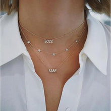 Load image into Gallery viewer, Alphabet Minimal Delicate Necklace