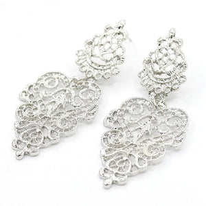 Hollow Leaves Drop Earring