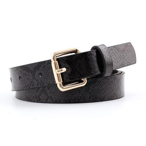 Pu Leather Snake Waist Belt