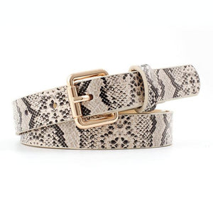 Pu Leather Snake Waist Belt