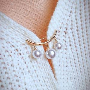 Buckle Simple Pearl Brooch