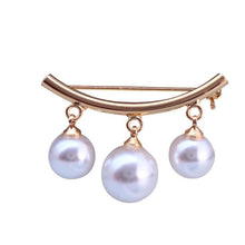 Load image into Gallery viewer, Buckle Simple Pearl Brooch