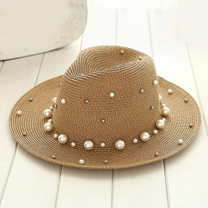 Summer Pearl Beading Hat