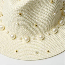 Load image into Gallery viewer, Summer Pearl Beading Hat