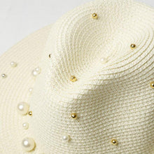 Load image into Gallery viewer, Summer Pearl Beading Hat