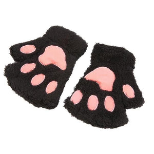 Warmth Fingerless Plush Gloves